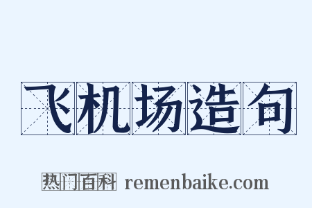 飞机场造句是什么意思的图片